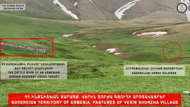 Թաթոյան. Ադրբեջանցիները  սպառնացել են սպանել կամ գերեվարել ՀՀ Վերին Շորժա գյուղի հովվին