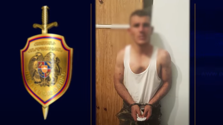 Ոստիկանները վնասազերծել են ազգությամբ ադրբեջանցի տղամարդու (տեսանյութ)